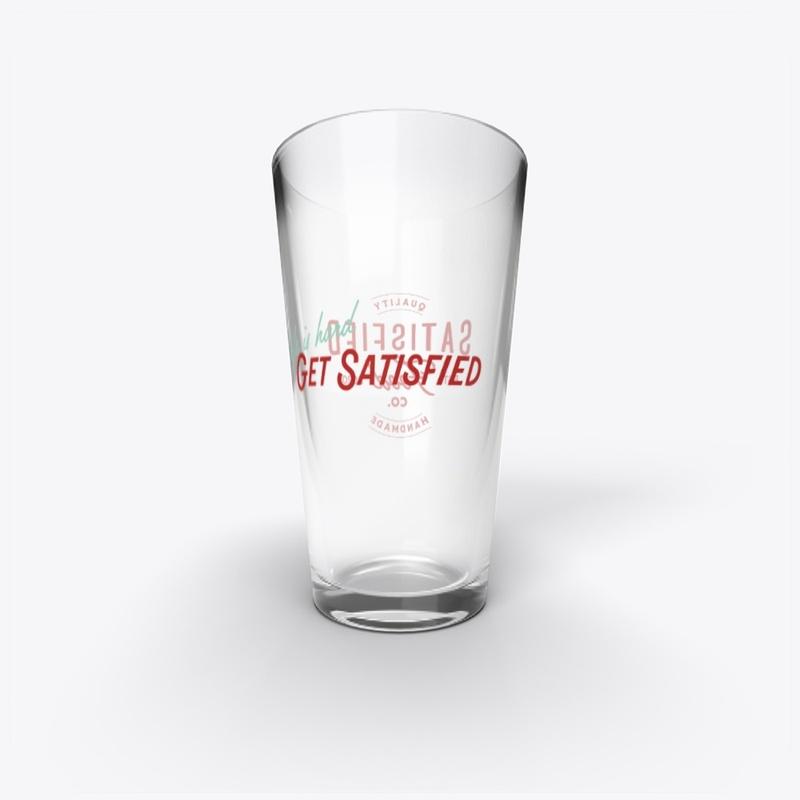 Satisfied Pint Glass